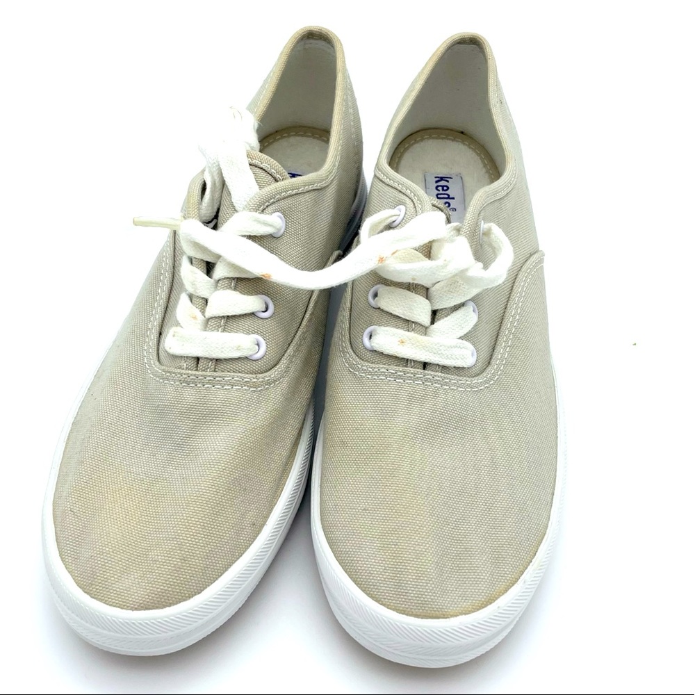 Keds Original Casual Sneakers, #34300, Taupe, Women's US Size 6 Vintage